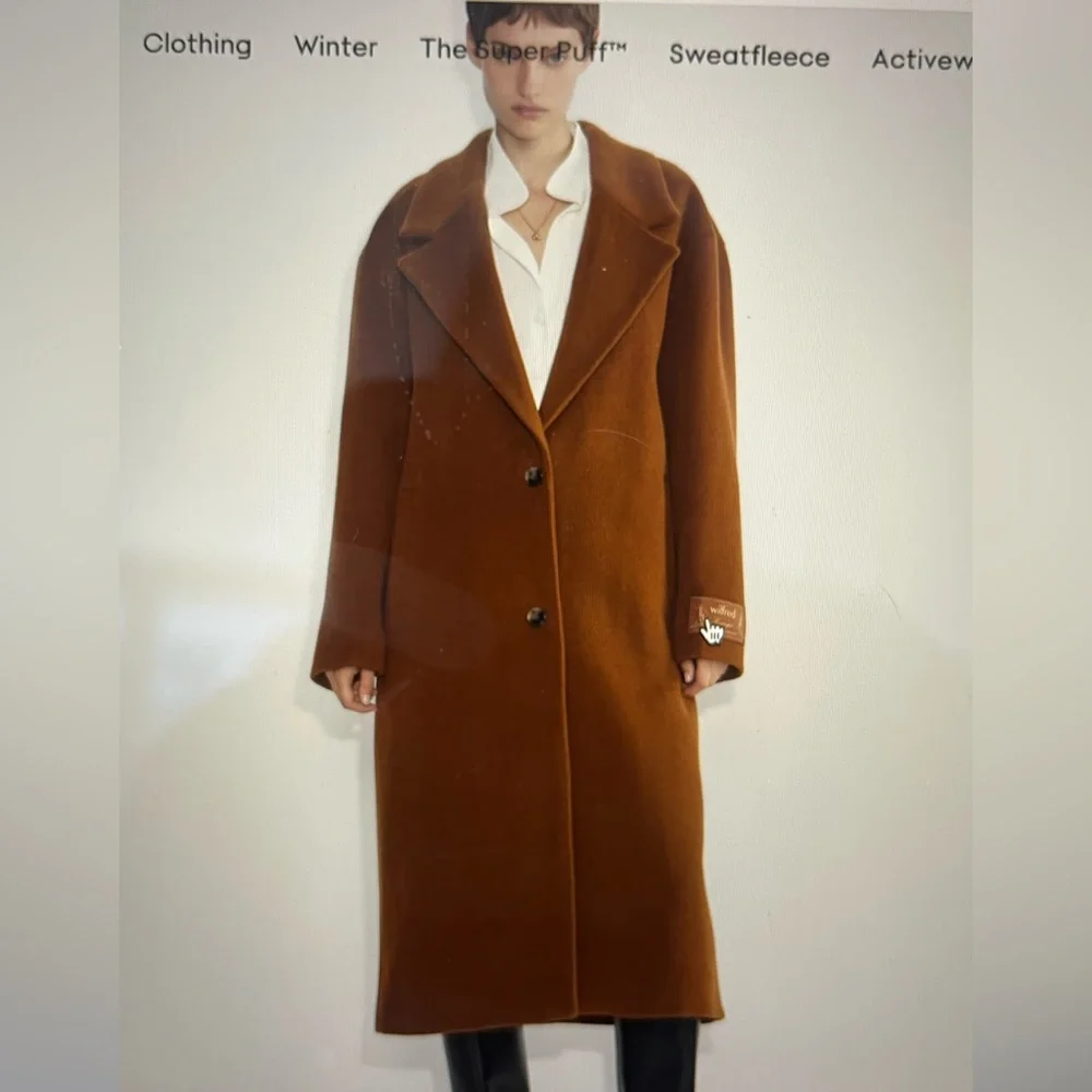 Aritzia The Only Coat in Cigar Brown—Like New! - Picture 2 of 5